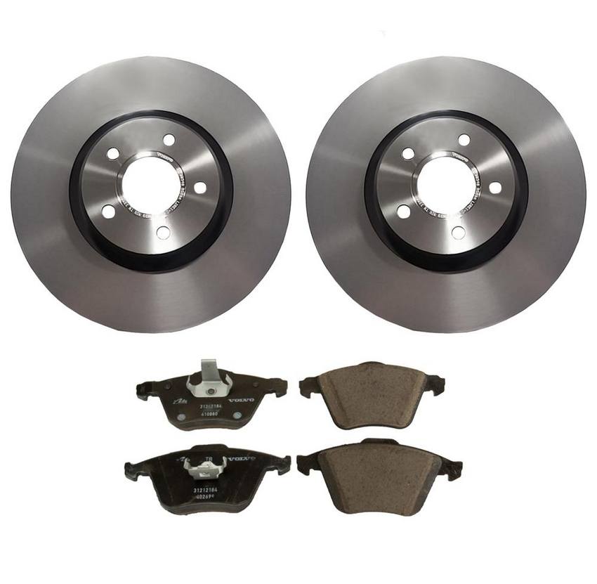 Volvo Disc Brake Pad and Rotor Kit - Front (320mm) 31400942